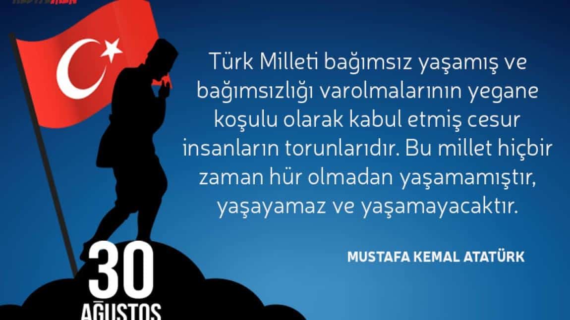 30 Ağustos Zafer Bayramımızın 103.yılı Kutlu olsun.